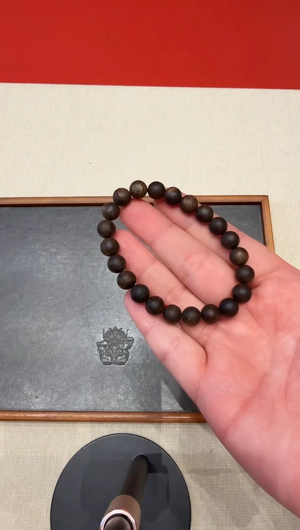 沉香手串沉水0.9圆珠单圈10克+