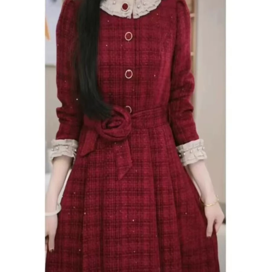 2024秋冬季新款时尚高端轻奢气质连衣裙