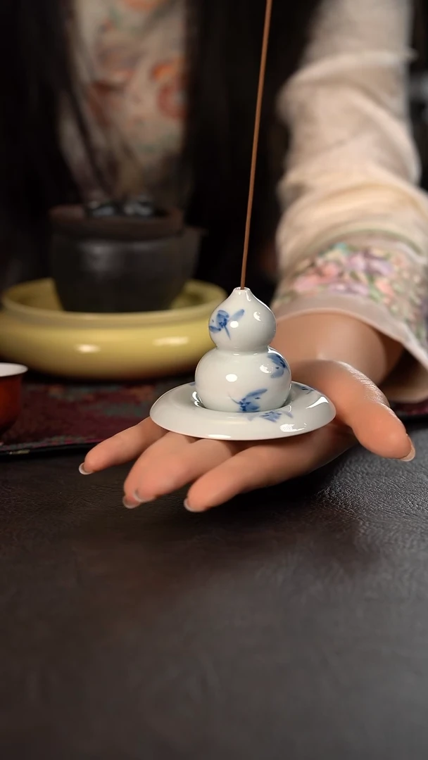 厚力煊兰花头葫芦香插 套组