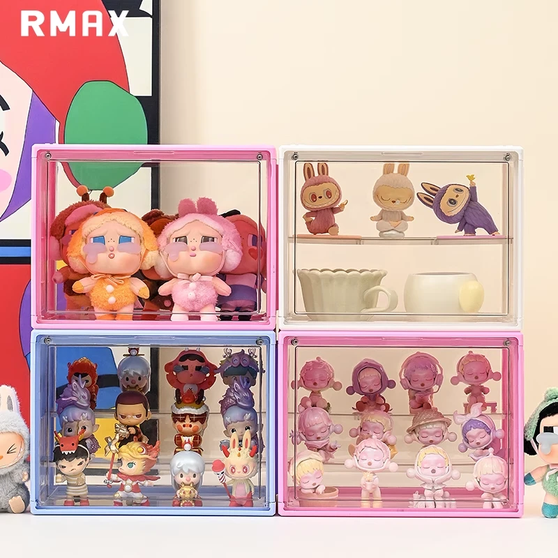 盲盒展示架泡泡玛特娃娃透明摆件展示柜手办收纳防尘亚克力展示盒