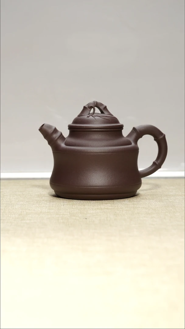 茶壶紫泥竹鼎200毫升瑕疵壶