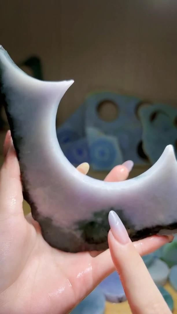 翡翠未镶嵌颈饰翡翠A货 温谭932