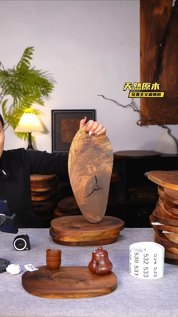 木北美黑胡桃原木.干裂疤结不属于商品质量问题完美主义者慎拍