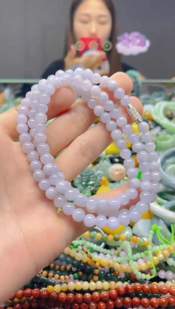 颈饰未镶嵌翡翠5MM/S/翡翠A货，一件也是批发价