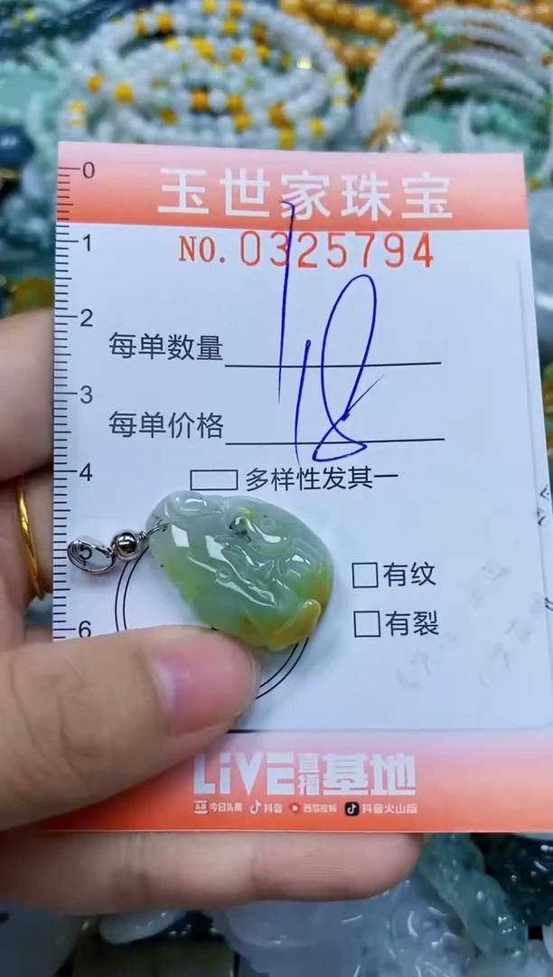 翡翠未镶嵌颈饰闪购0325794