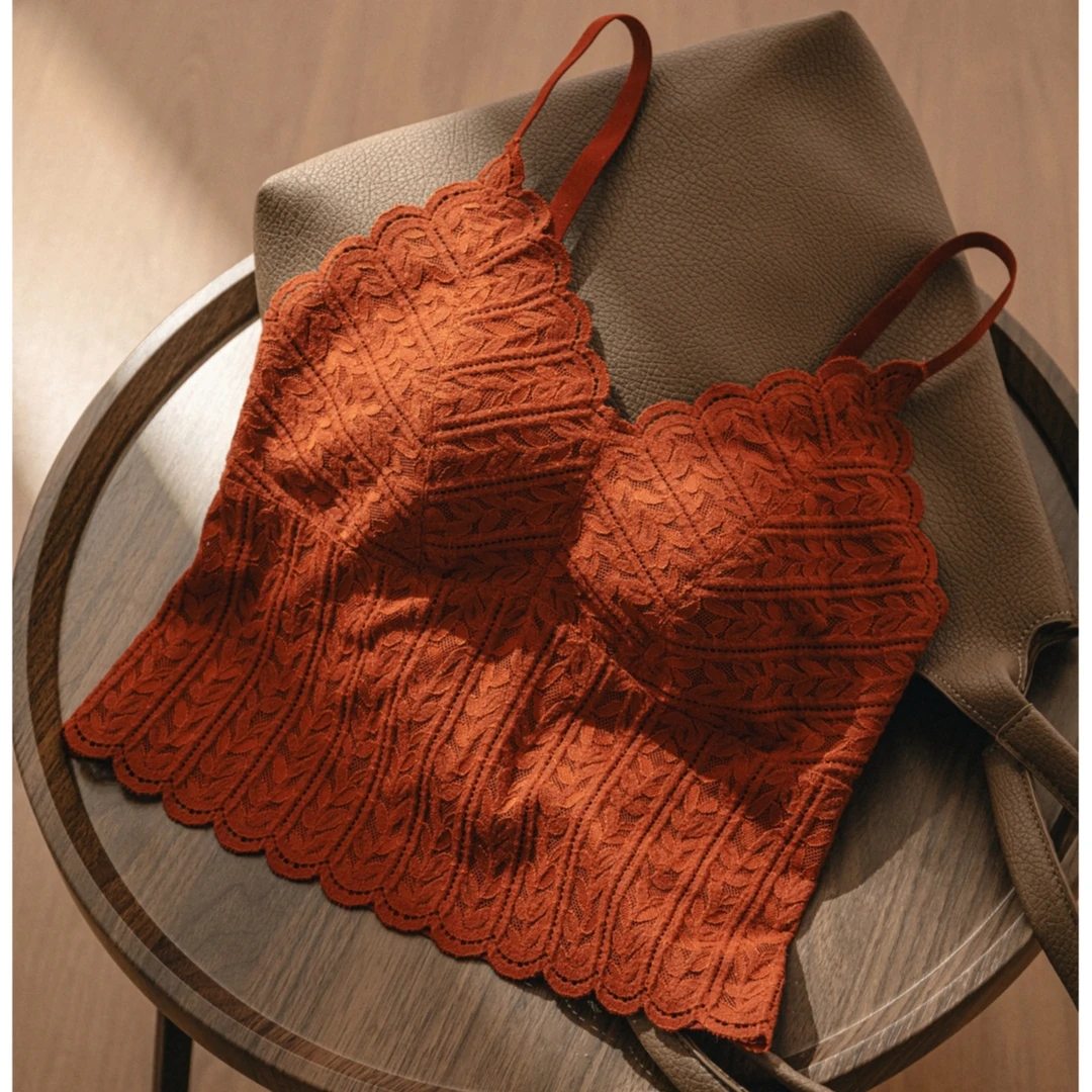 【8872】法式三角杯蕾丝背心