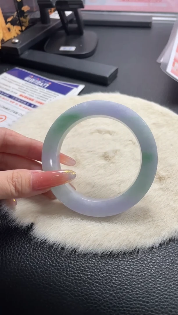 未镶嵌手镯定制翡翠紫****?定制手镯YJZB3/DZS