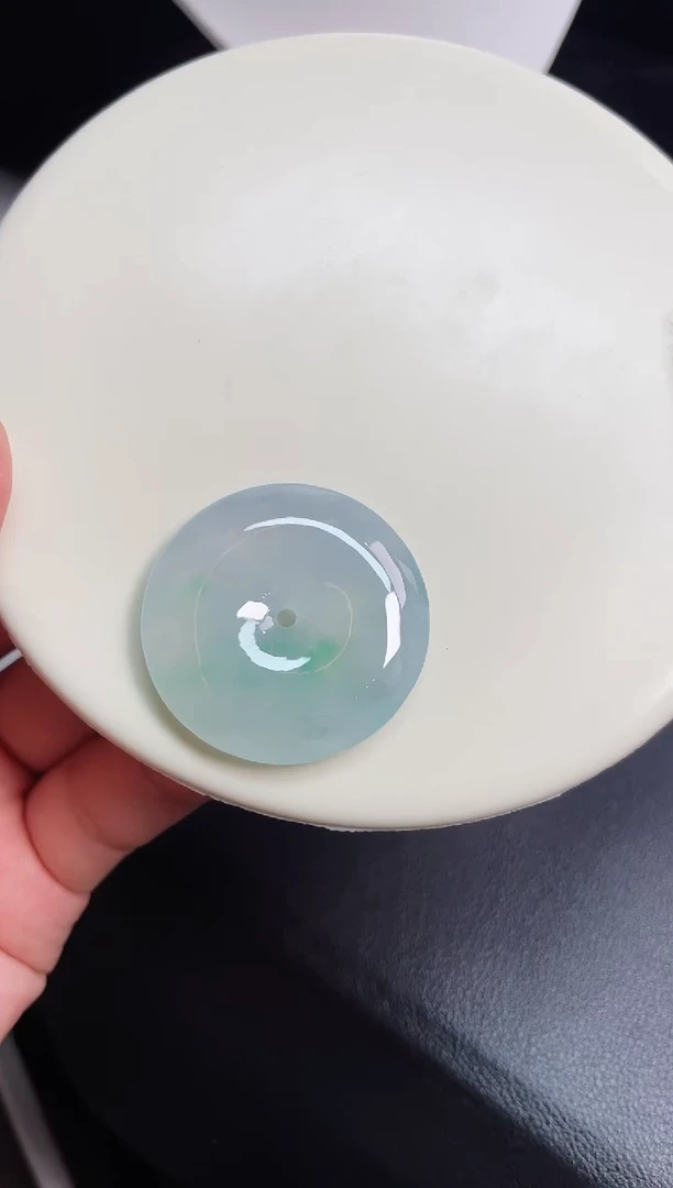 颈饰未镶嵌翡翠平安扣 尺寸 34.4   6mm【12】