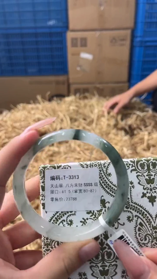 未镶嵌手镯石英质玉T-3313
