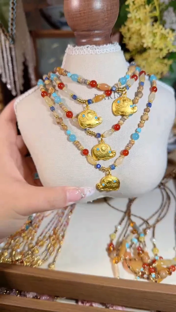 合金毛衣链玛瑙/玉髓528