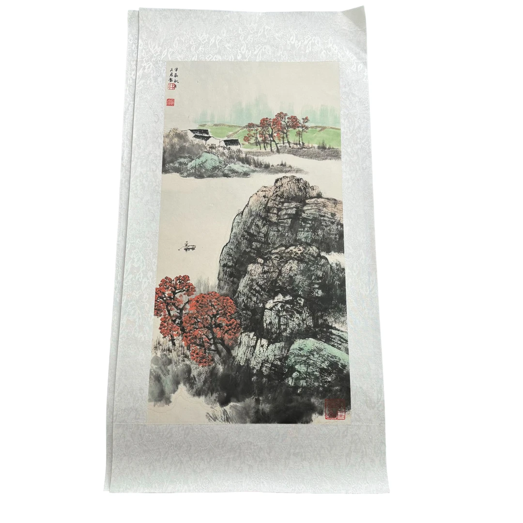 《山居》林天君 山水 画芯 挂 书房 茶室 客厅 餐厅