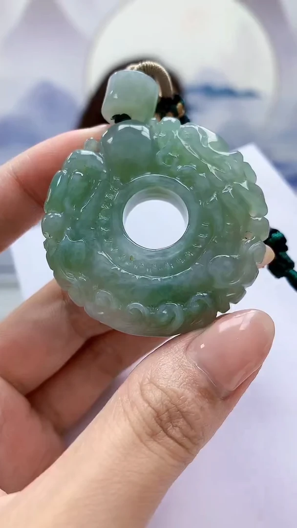 未镶嵌定制翡翠4829MM-毛货挂件43