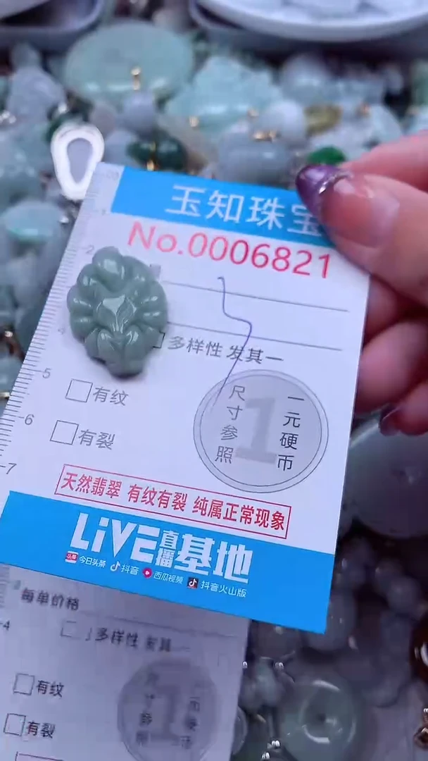 翡翠未镶嵌吊坠(不含链)6821