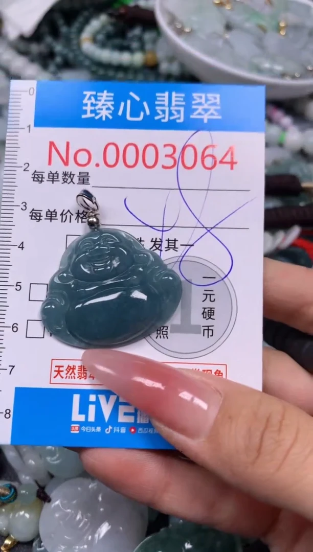 【闪购商品】翡翠颈饰未镶嵌含绳0003064