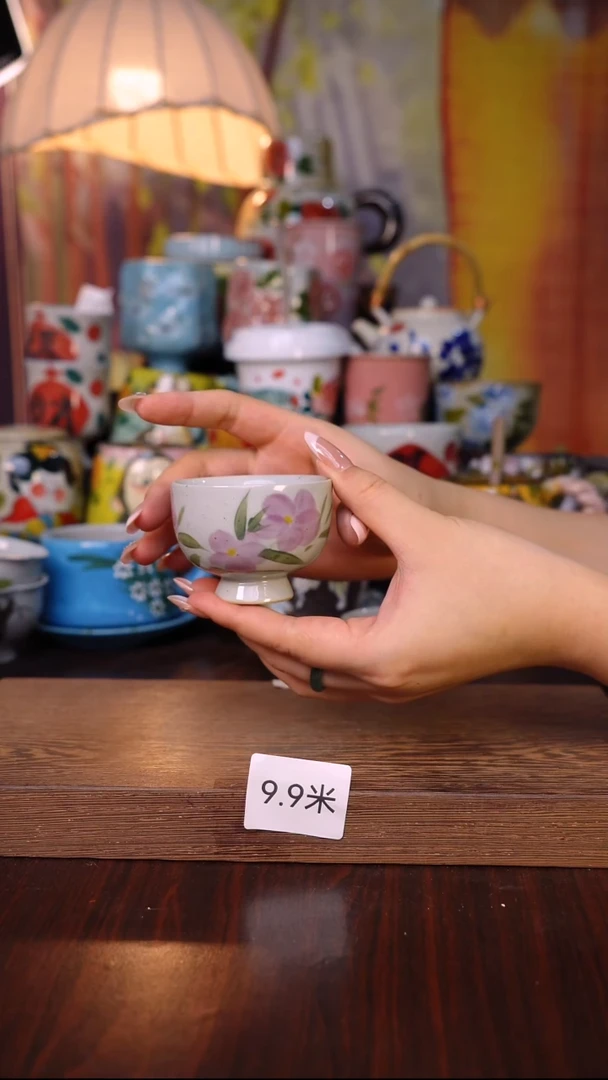 杯子陶泥垚手作 景德镇手工手绘陶瓷器物