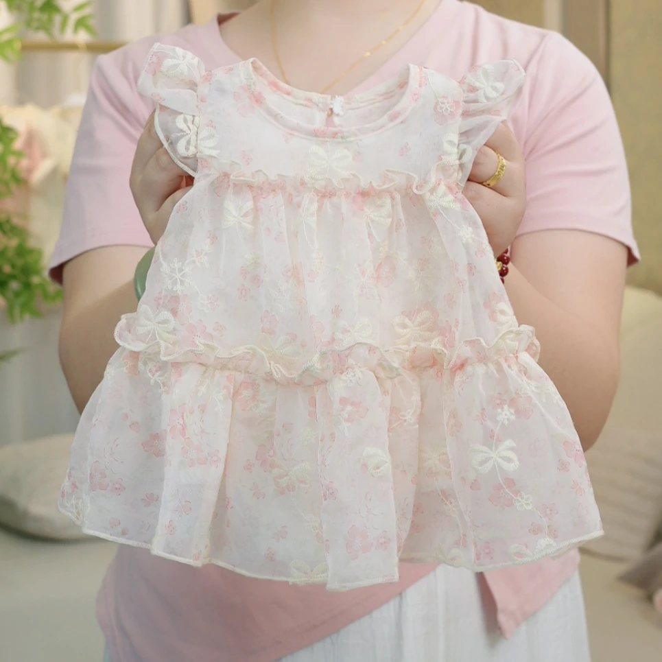 2025夏季新款女宝宝超仙公主裙碎花蓬蓬裙