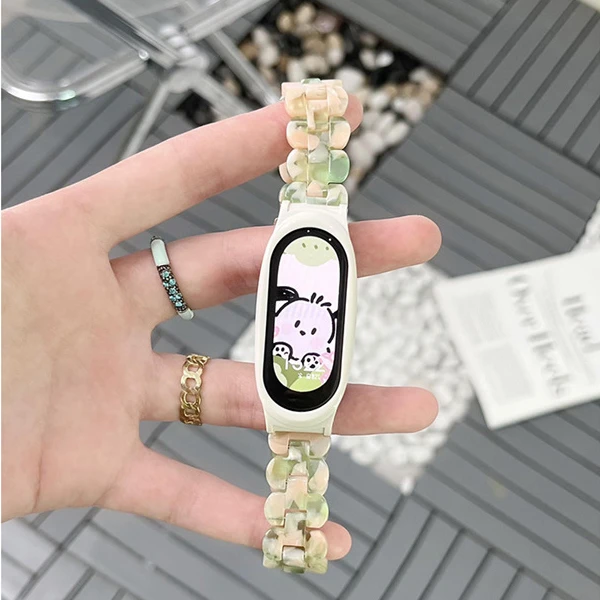 适用小米手环10/9/8表带通用NFC版小米3/4/5树脂腕带智能运动腕带