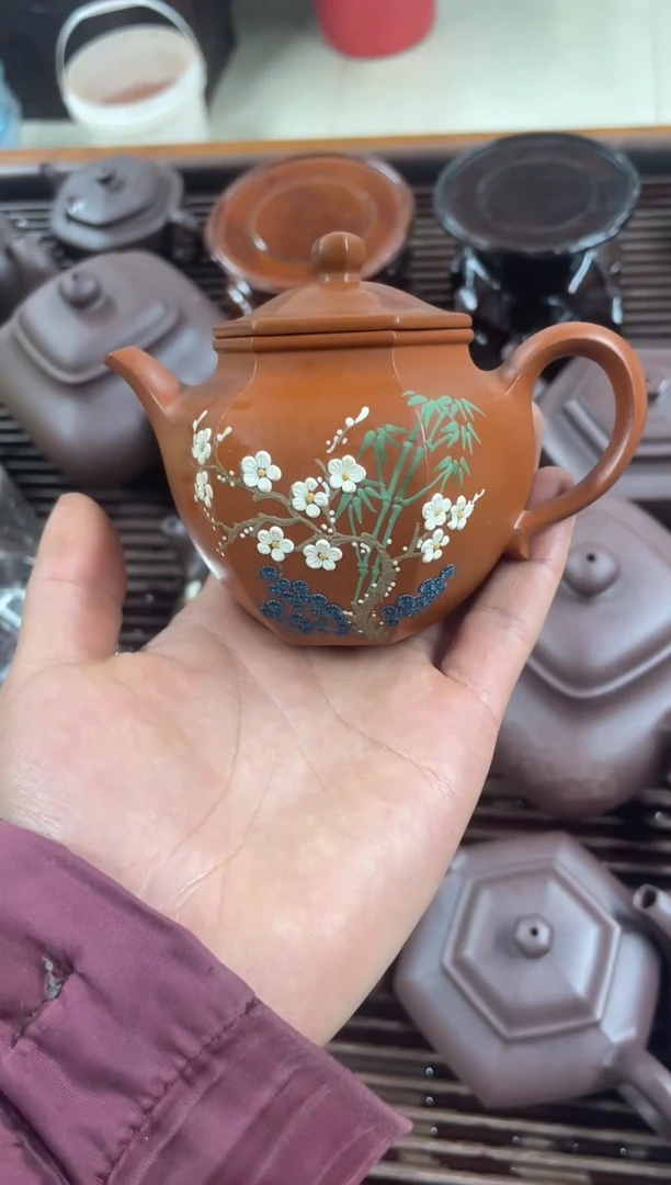 茶壶紫砂六方秋水