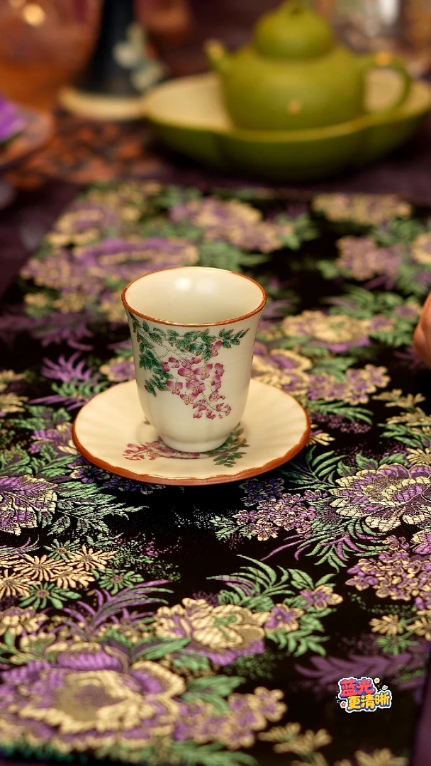 紫藤花闻香杯+杯垫······