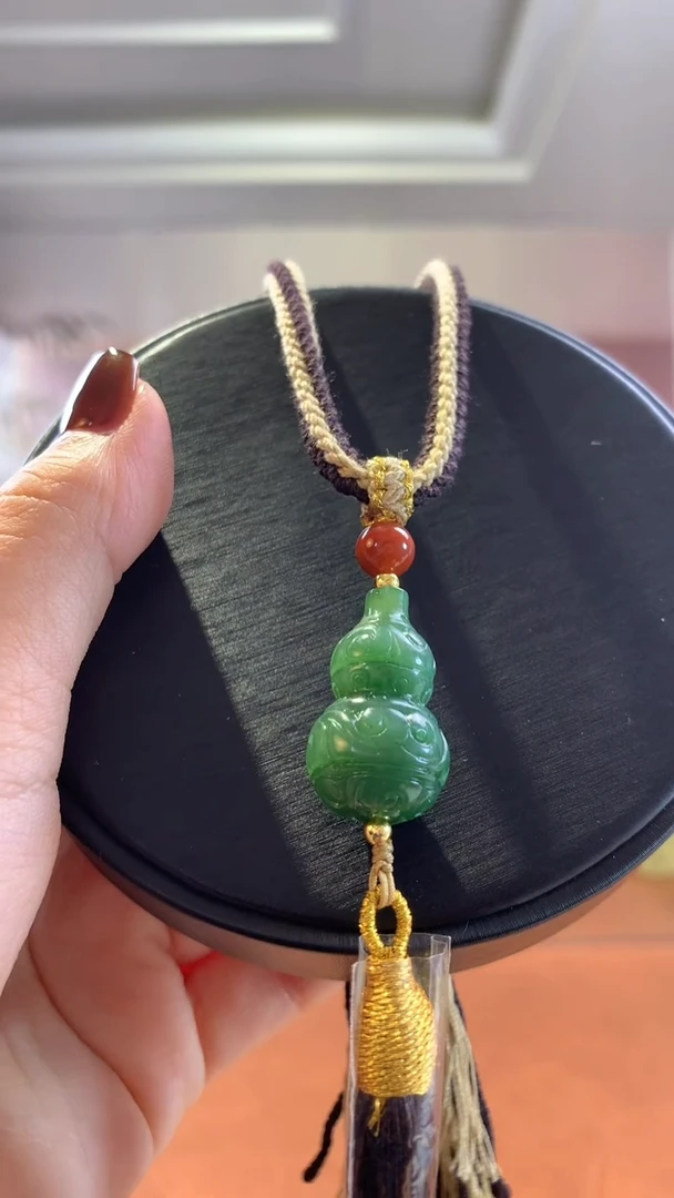 未镶嵌和田玉挂件碧玉葫芦车挂