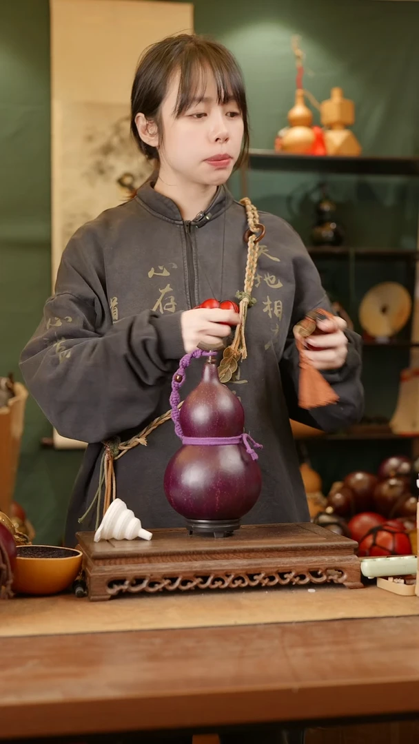 287号精品天然大漆酒葫芦一物一拍~