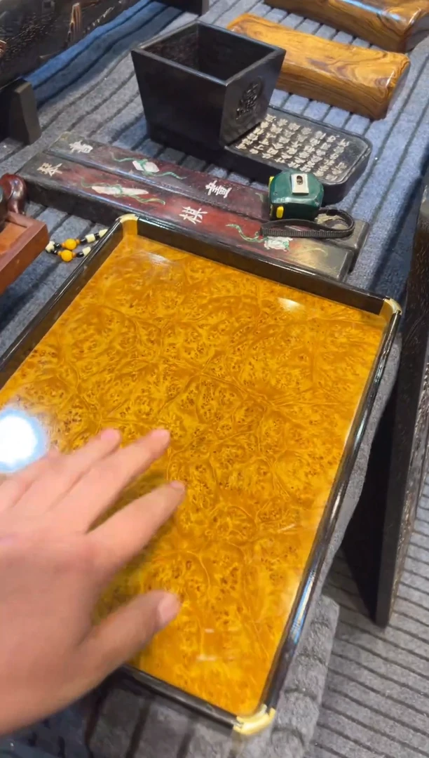 檀香紫檀（小叶紫檀）超大茶盘