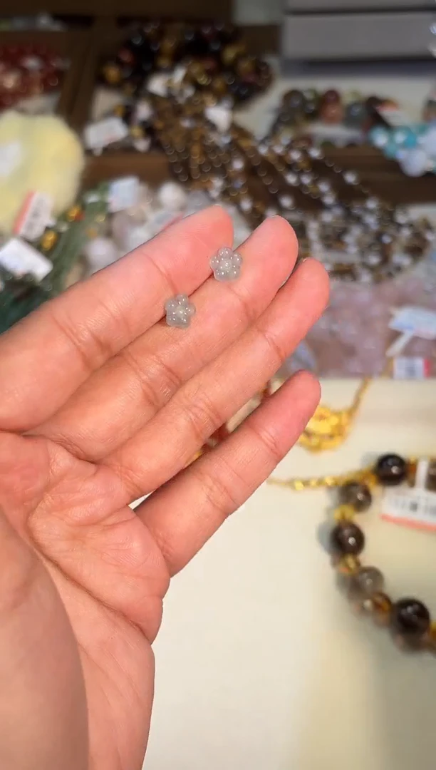未镶嵌翡翠耳钉p722多样性发货一件