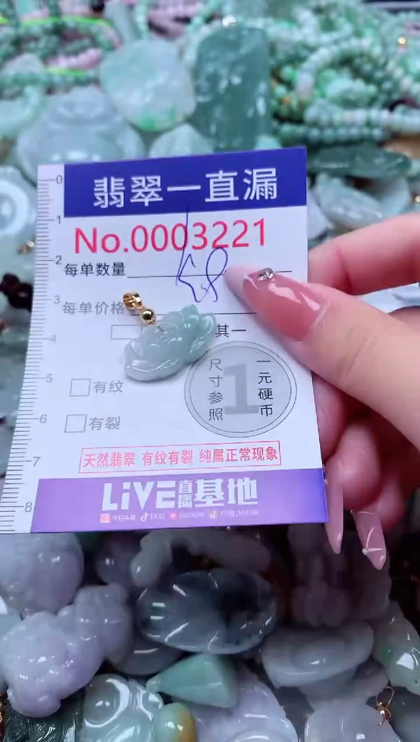 翡翠未镶嵌吊坠(不含链)3221