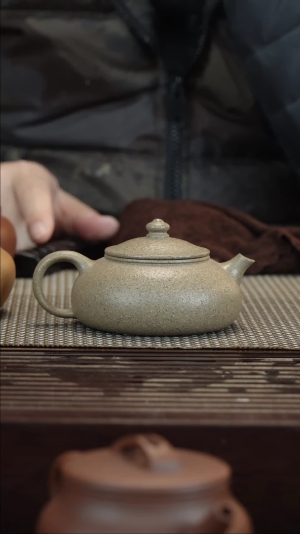 【闪购商品】紫砂茶壶青降坡寒江半手工