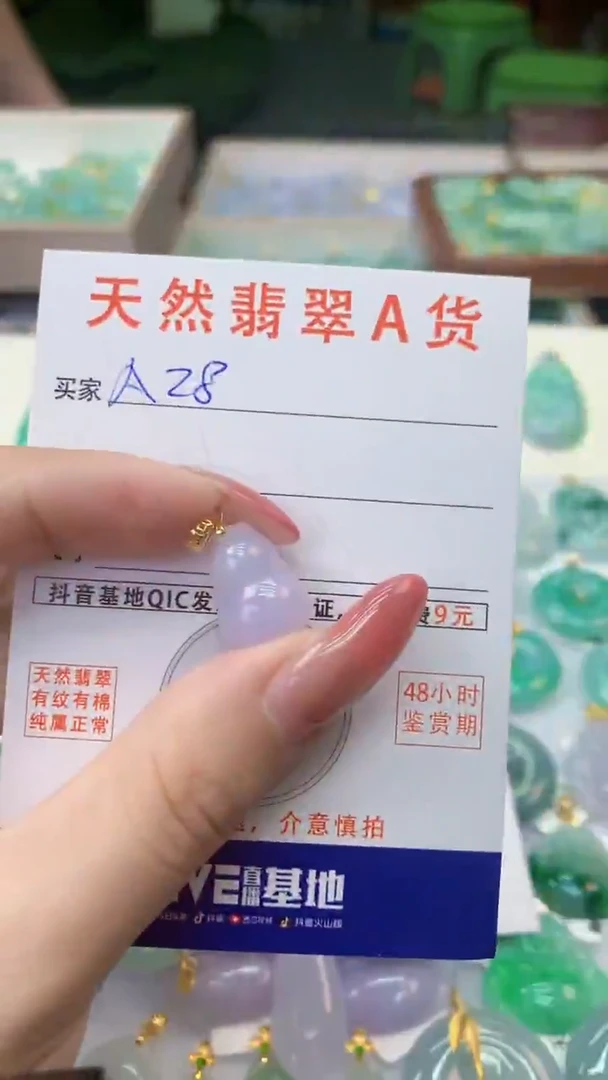 颈饰银S925镶嵌翡翠天然A货翡翠挂件