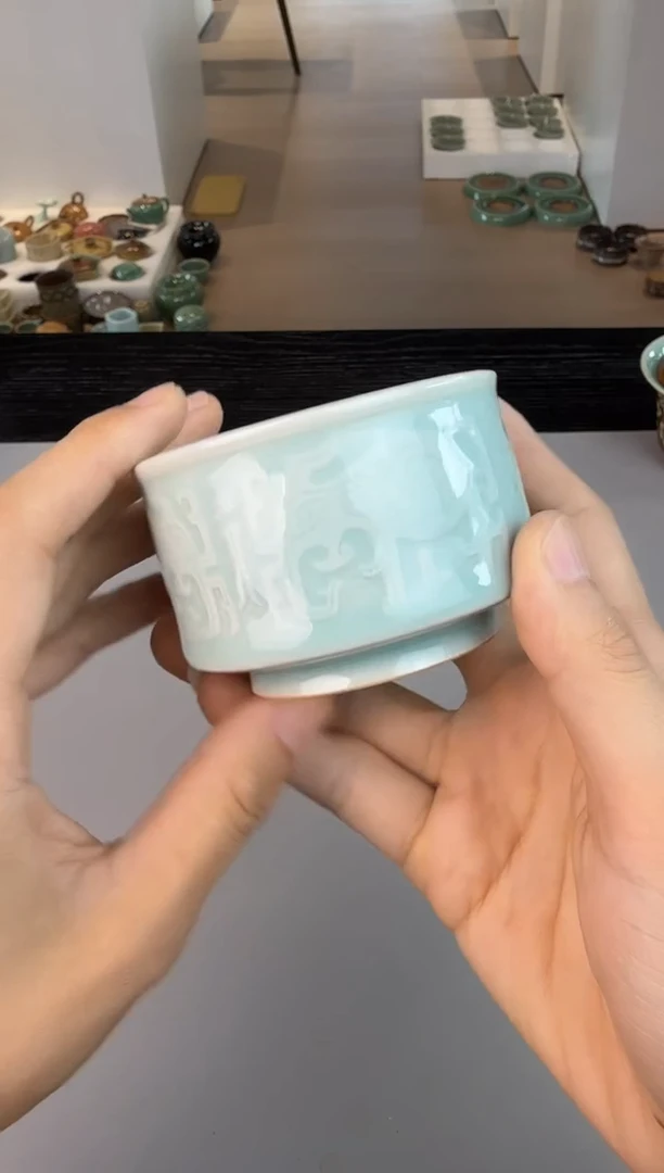 青瓷手工茶器不带礼盒包邮