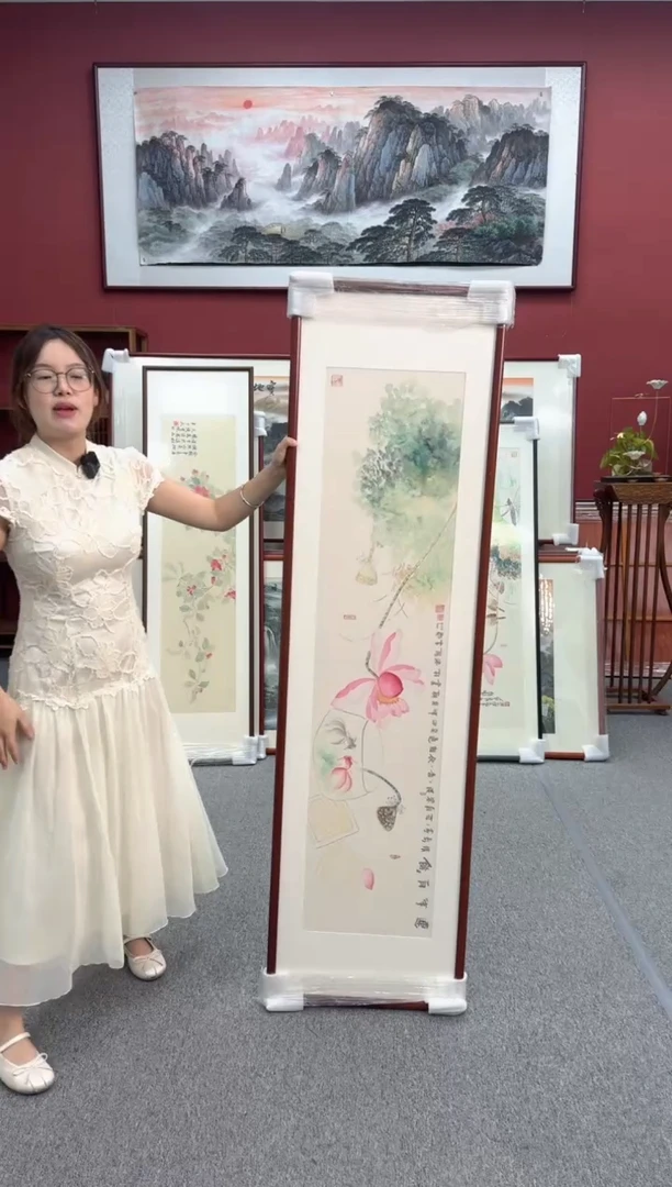 国画手绘  连年有余