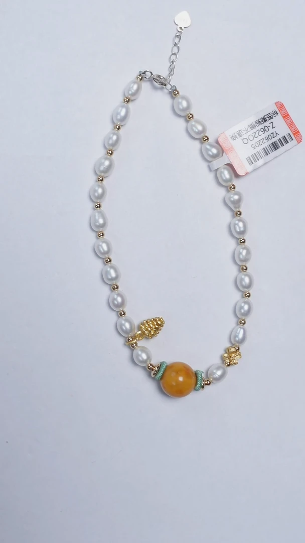 淡水珍珠手绳未镶嵌珍珠花蜡手链