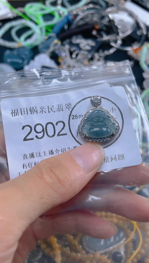 颈饰未镶嵌翡翠.