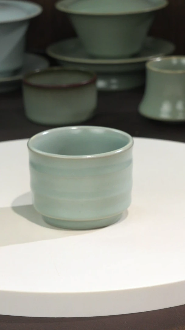 宣宝汝瓷原矿原釉手工作品瑕疵