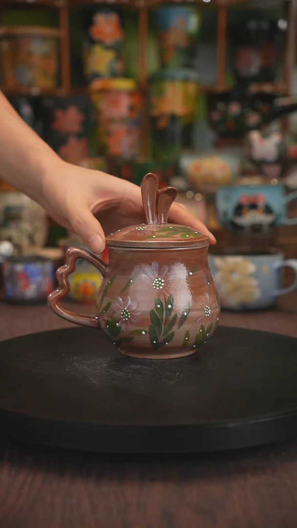 杯子手绘釉下彩