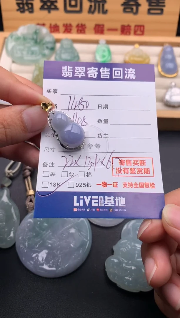 颈饰18K金镶嵌翡翠10145952
