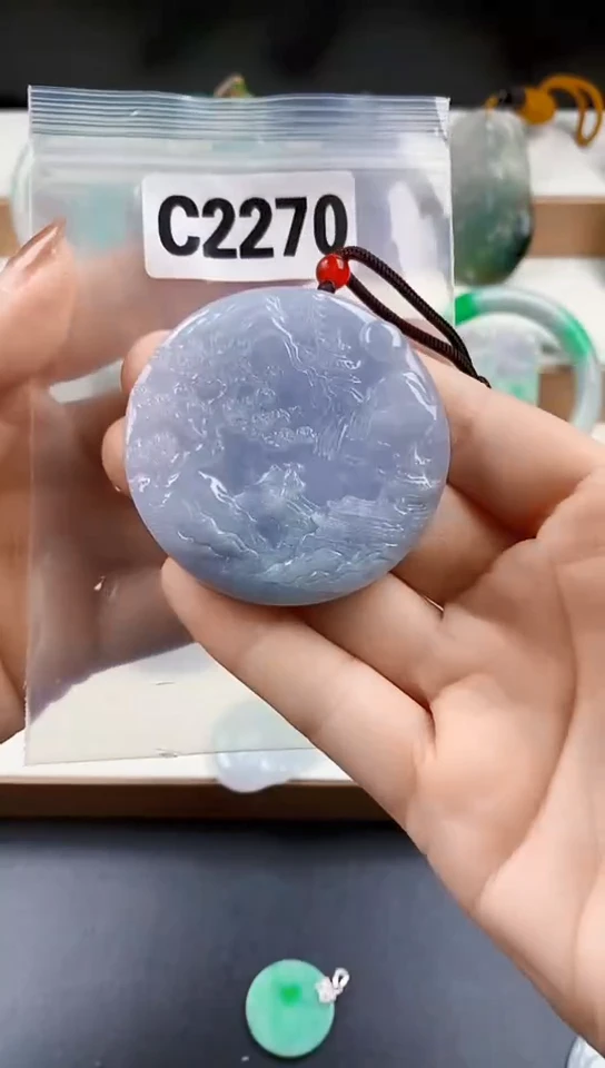 颈饰未镶嵌翡翠天然翡翠吊坠挂件