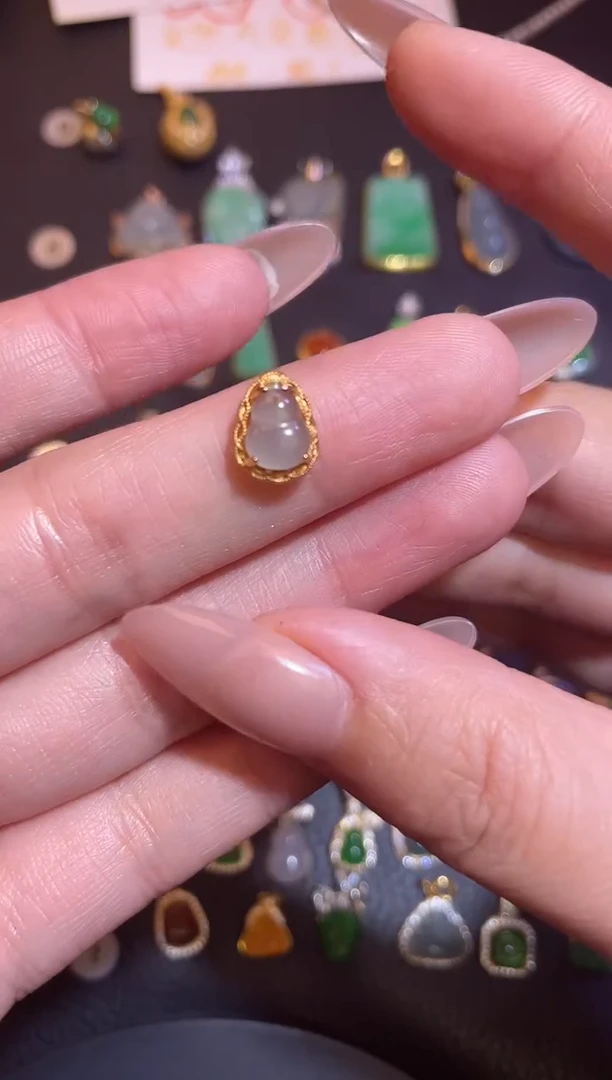 颈饰银S925镶嵌翡翠1