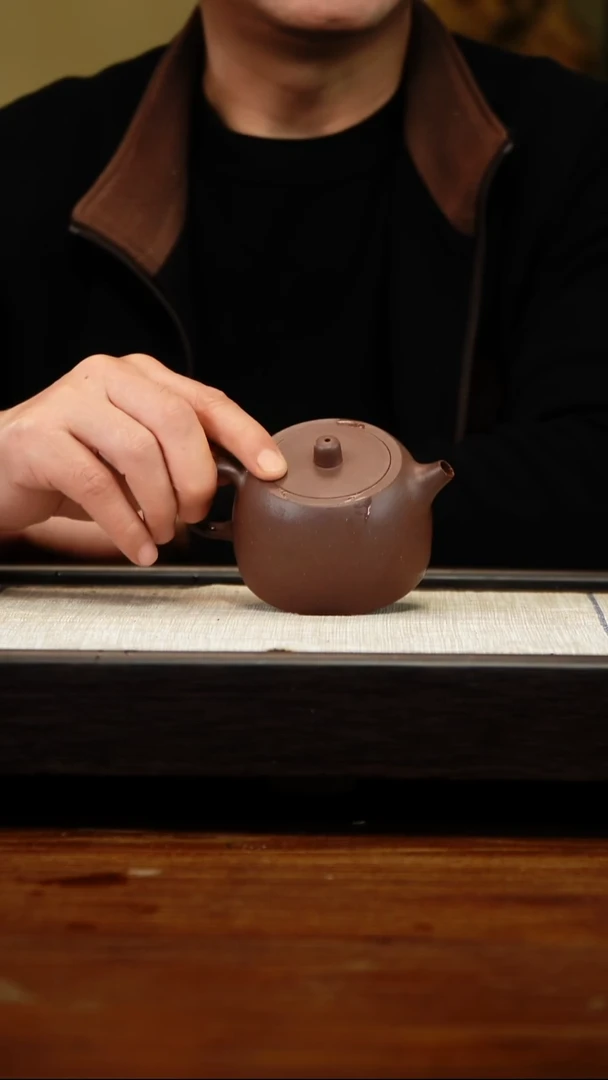 茶壶紫砂四底镜铎