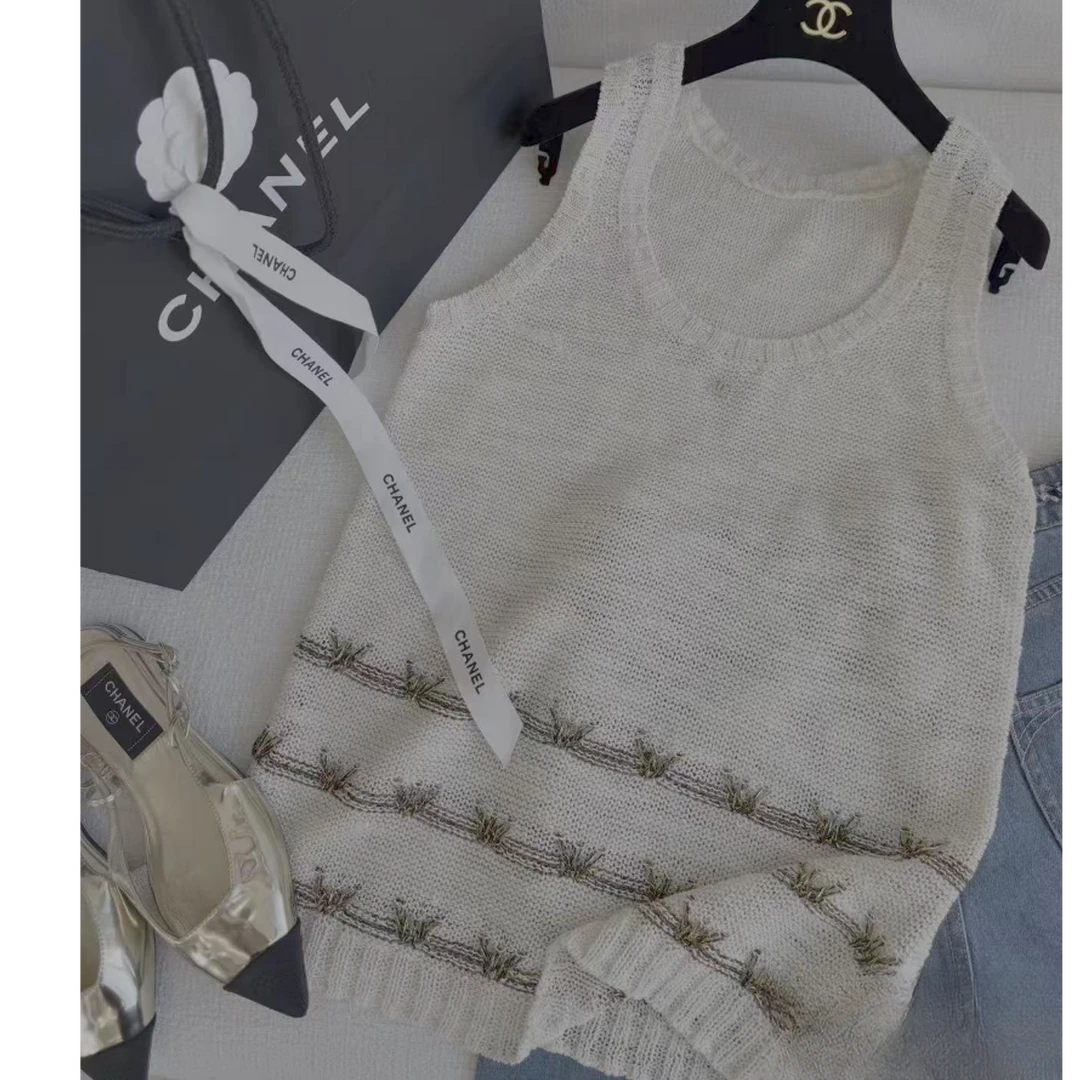 99新 Chanel/香奈儿 25A针织背心 34码