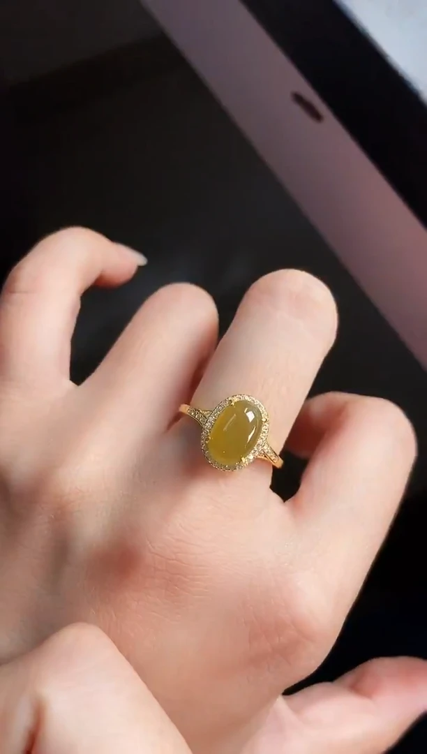 银S925镶嵌戒指翡翠12