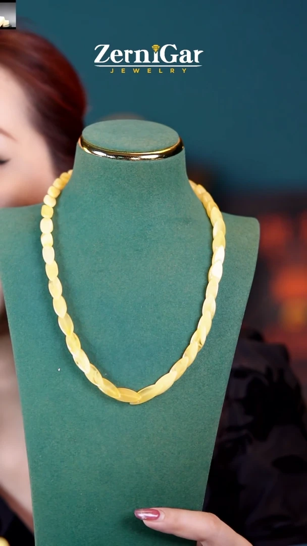 【闪购商品】琥珀颈饰未镶嵌天然琥珀项链