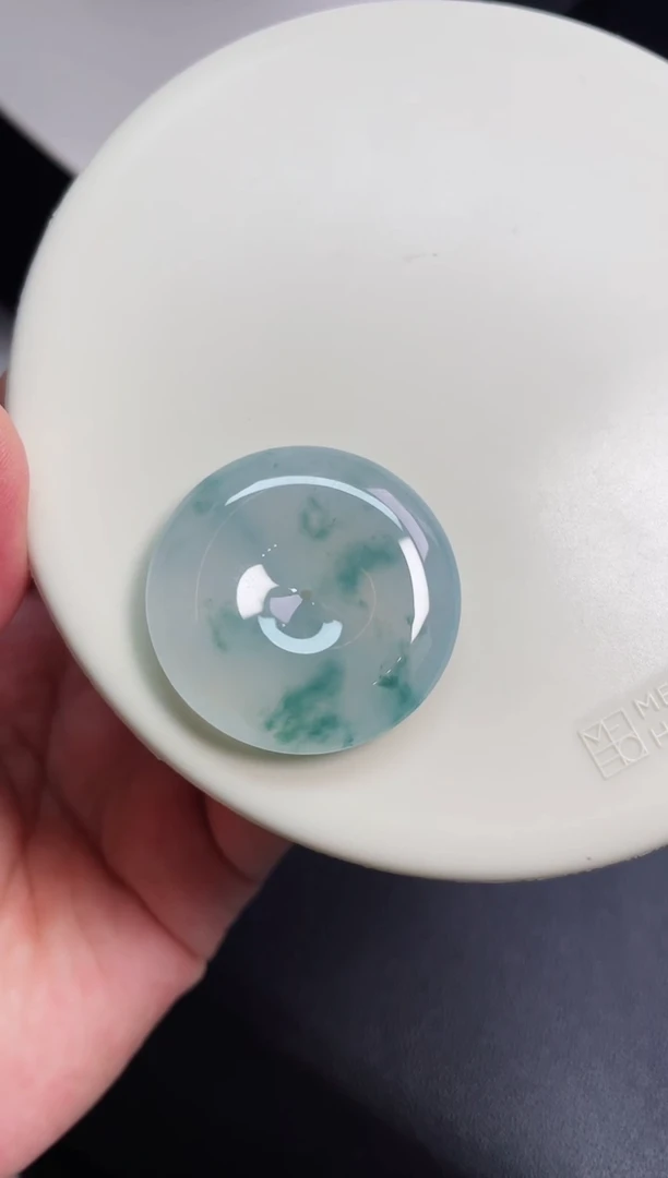 颈饰未镶嵌翡翠平安扣 尺寸 34.2  7.2mm