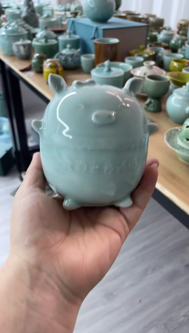 特价青瓷 慧语瓷坊 存钱罐