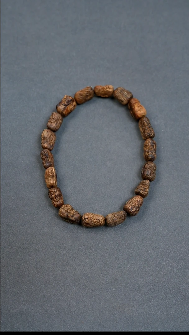 沉香手串芽庄九分沉罗汉7.23g