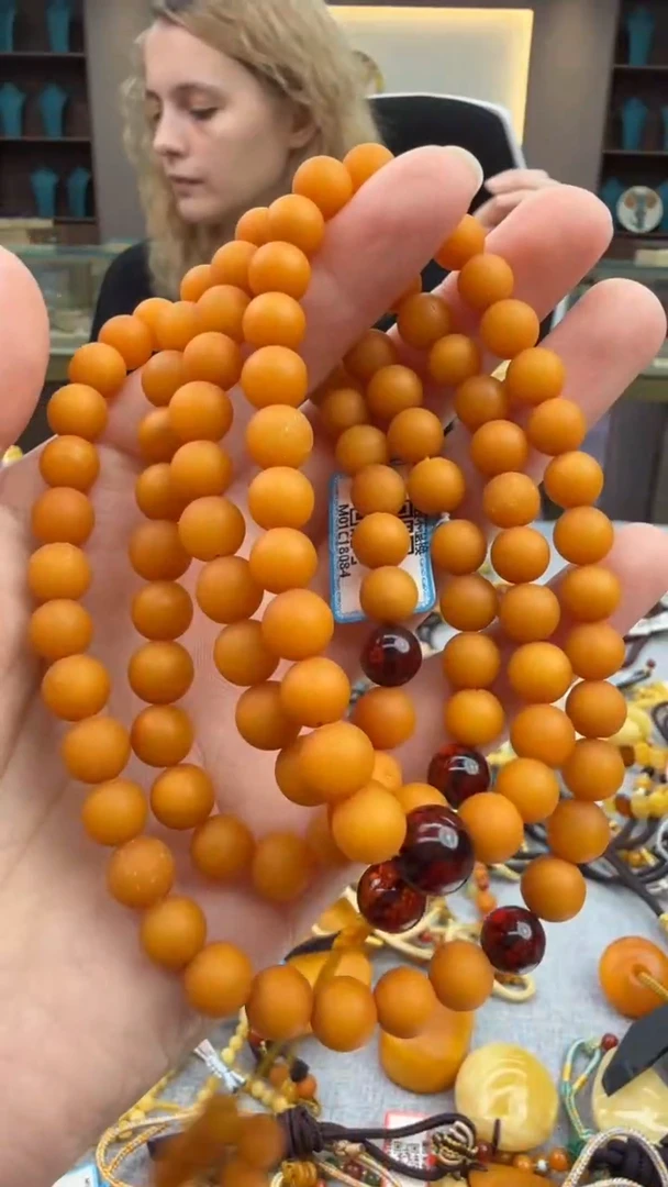 手链琥珀未镶嵌564秒拍号 假一罚三