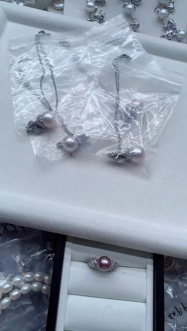 套链合金淡水珍珠多样性发其一，非无暇