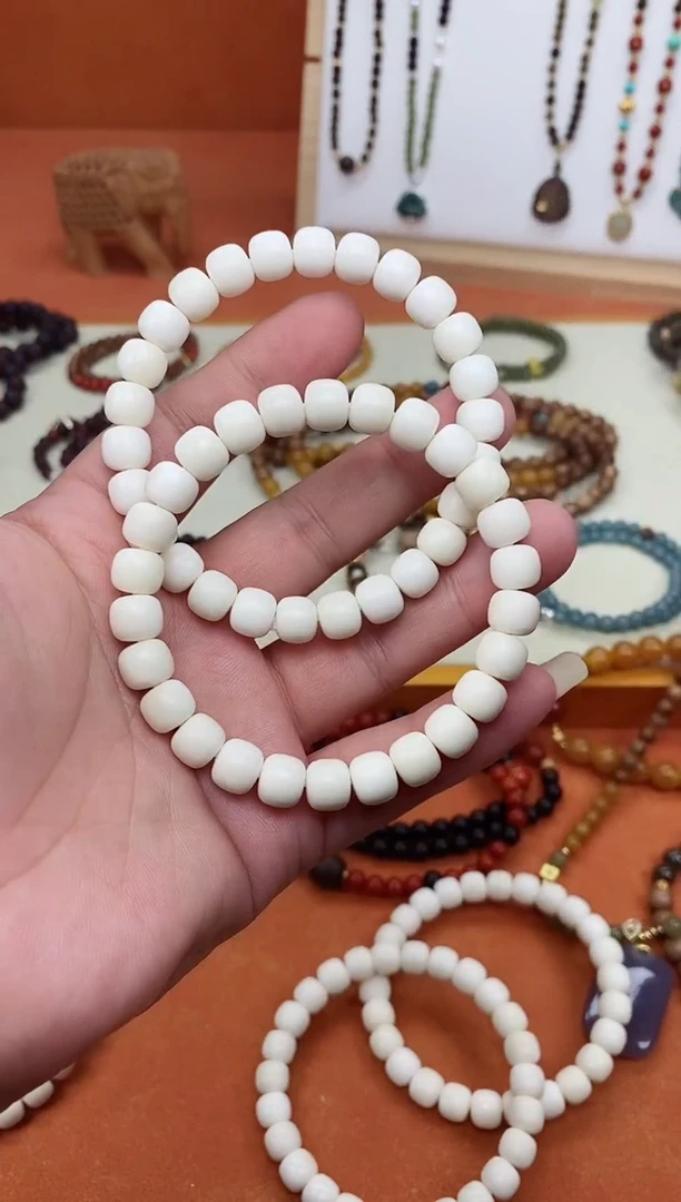 手串菩提根/象牙果单圈白玉菩提手串