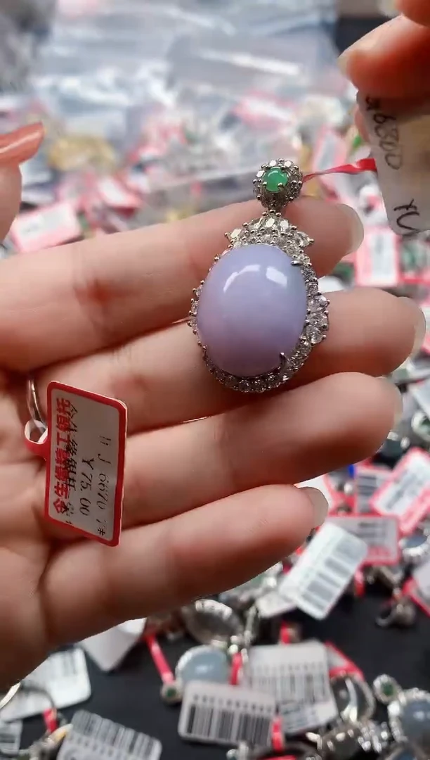 银S925镶嵌戒指翡翠天然A货缅甸翡翠